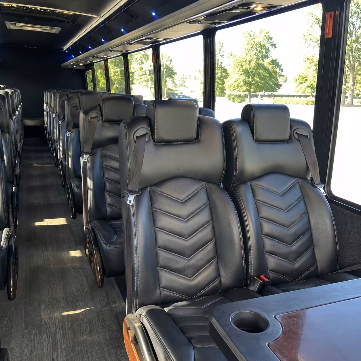 15 35 passenger minibus inside